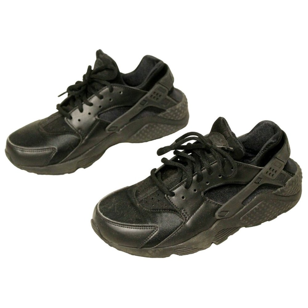 Nike Air Huarache Running Shoes Solid Black sz 8 WMNS 634836-012 Womens